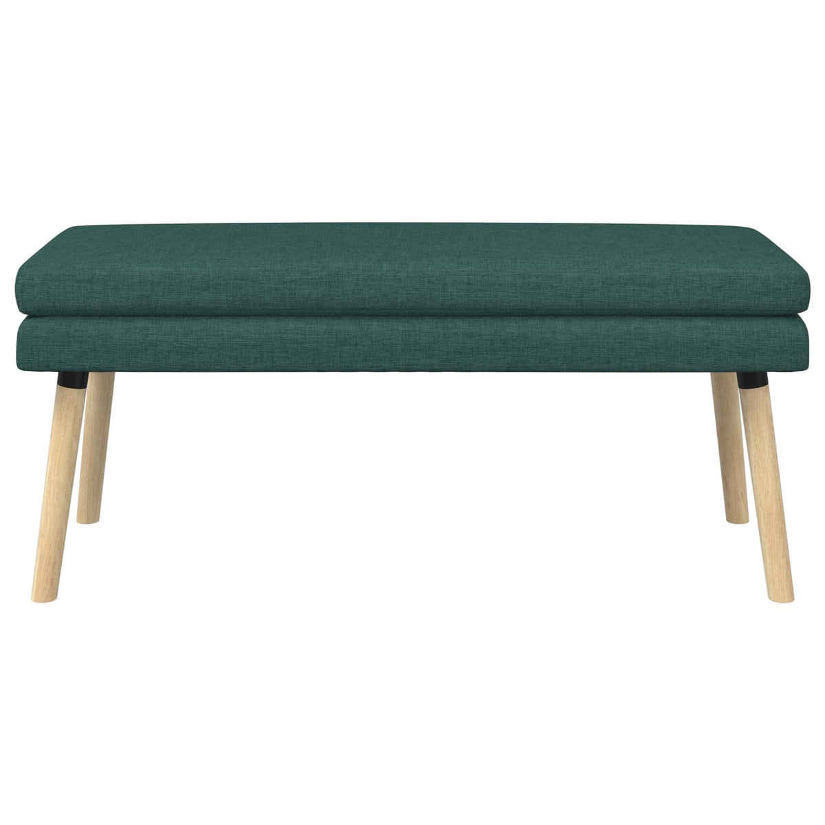 Dobbeltlagret bænk Mørkegrøn 110 x 40 x 47 cm Stof