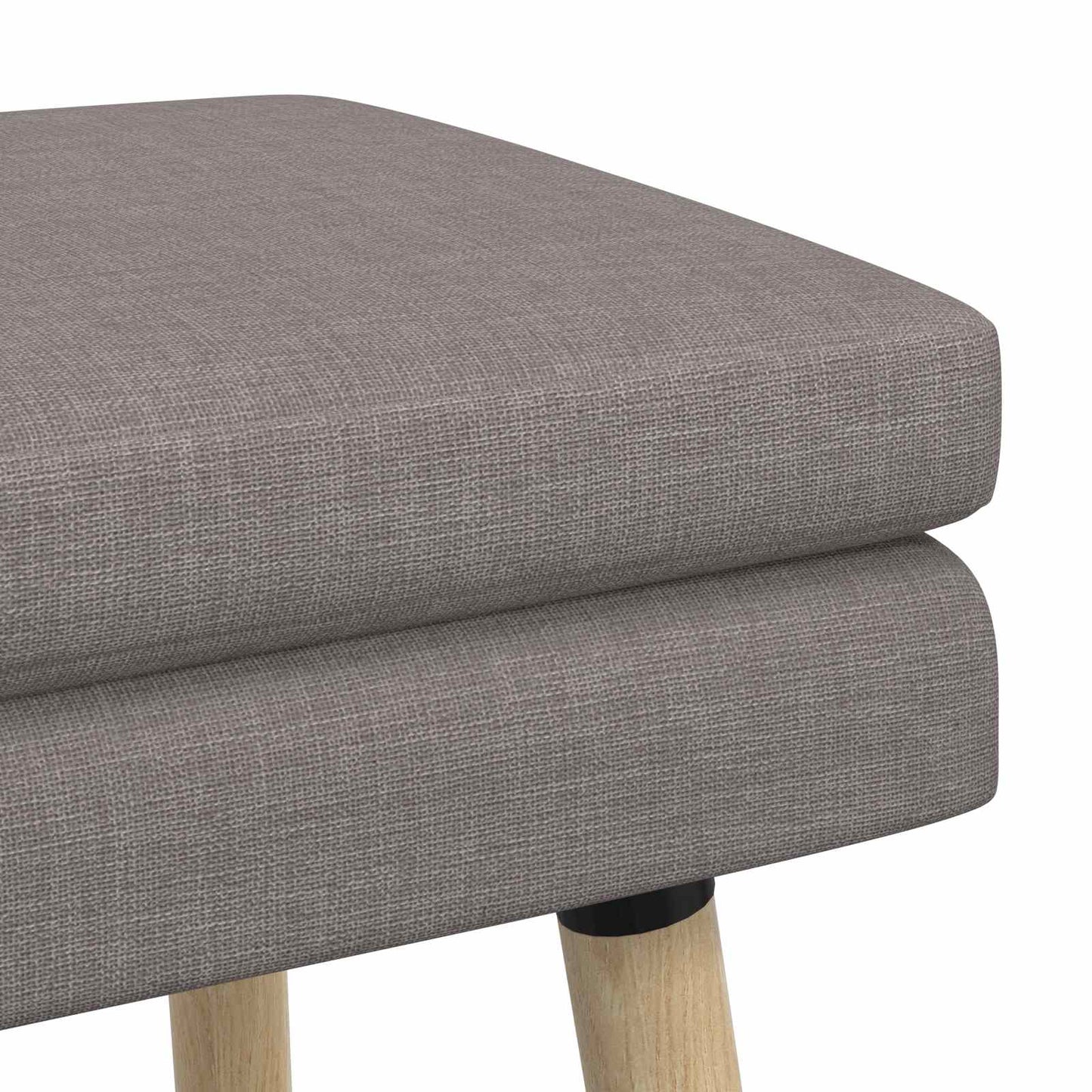 Dobbeltlagret bænk Gråbrun 110 x 40 x 47 cm Stof