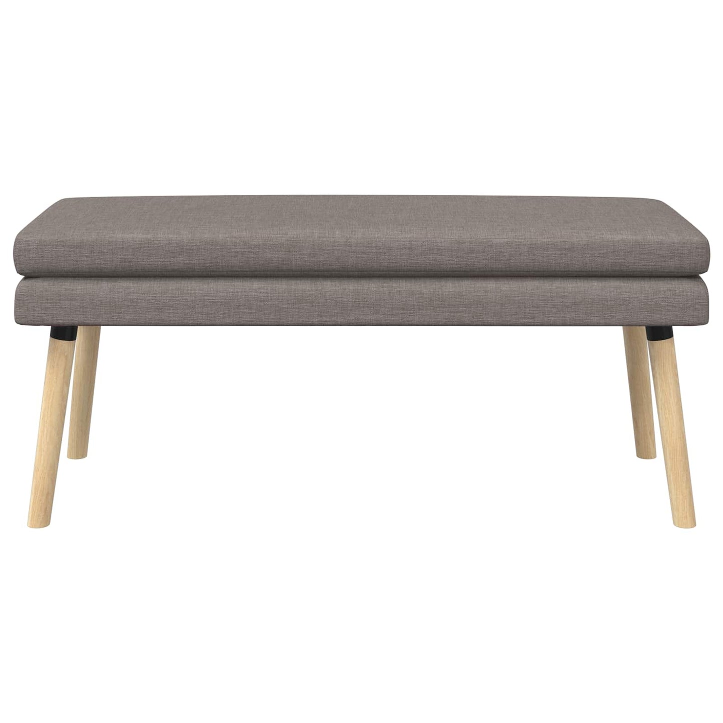 Dobbeltlagret bænk Gråbrun 110 x 40 x 47 cm Stof
