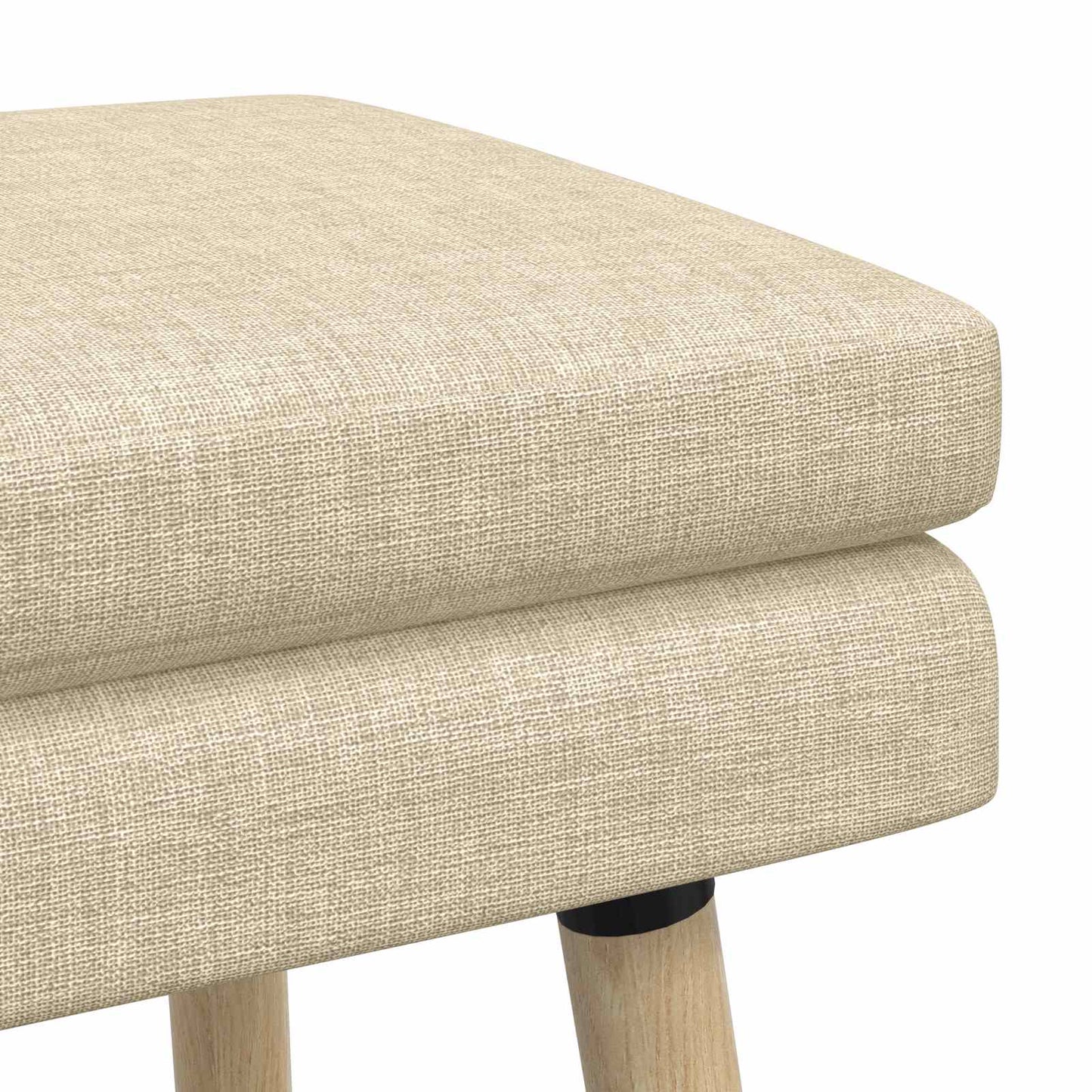 Dobbeltlagret bænk Cremefarvet 110 x 40 x 47 cm Stof