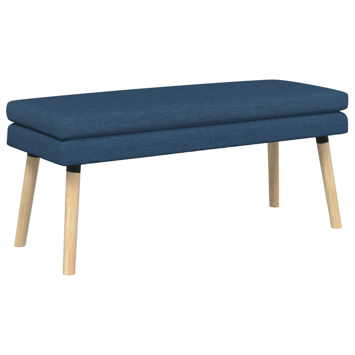 Dobbeltlagret bænk Blå 110 x 40 x 47 cm Stof