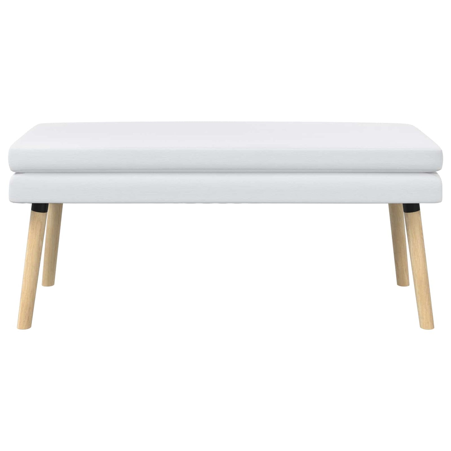 Dobbeltlagret bænk Hvid 110 x 40 x 47 cm Stof