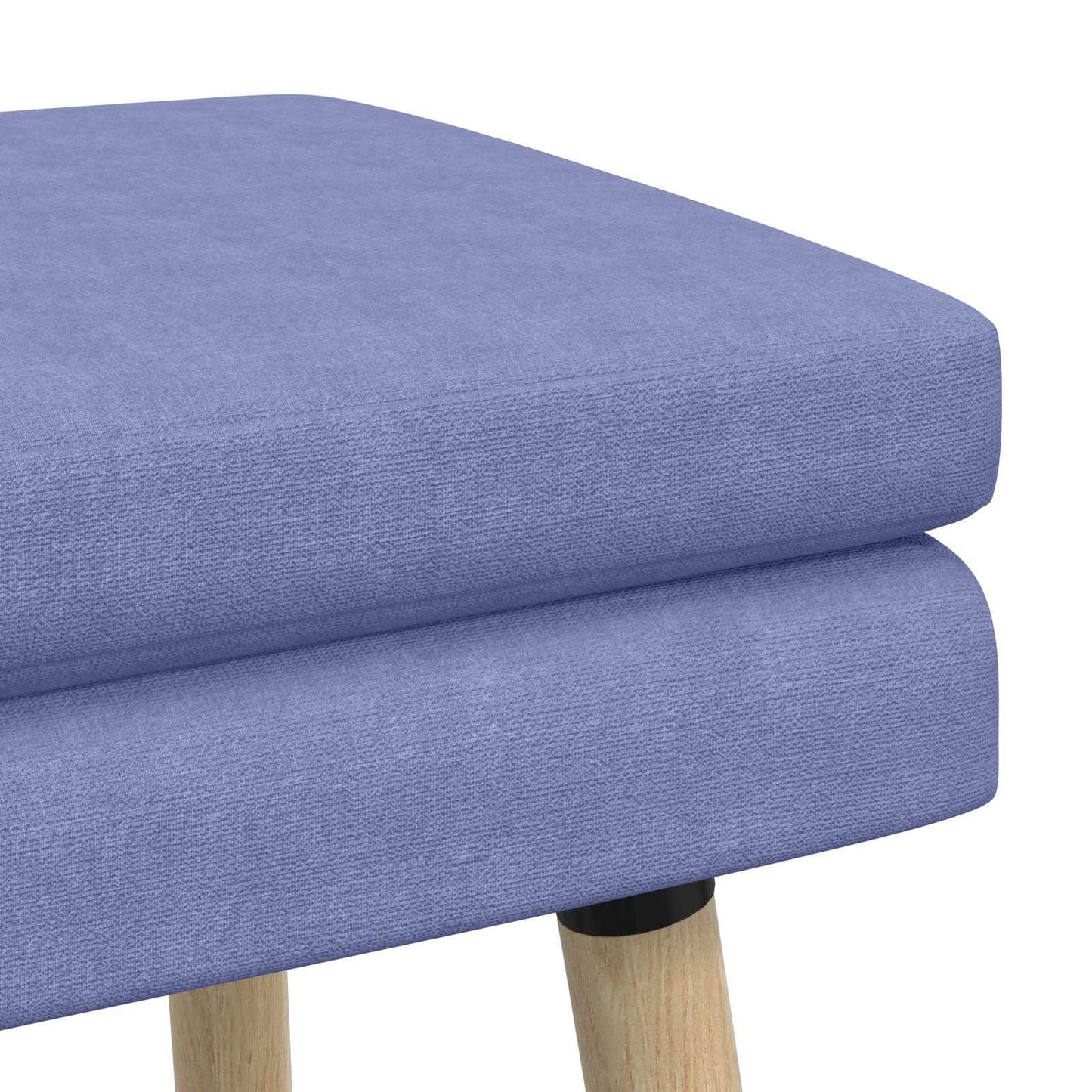 Dobbeltlagret bænk Jeans blå 110 x 40 x 47 cm Stof