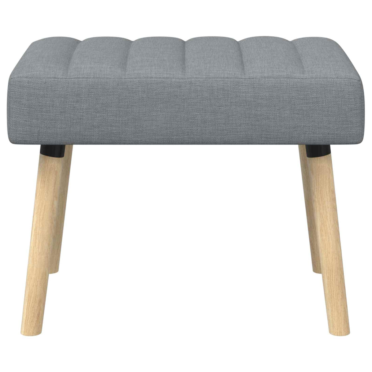 Kanalpuddet Bænk Lysegrå 60 x 40 x 45 cm Stof