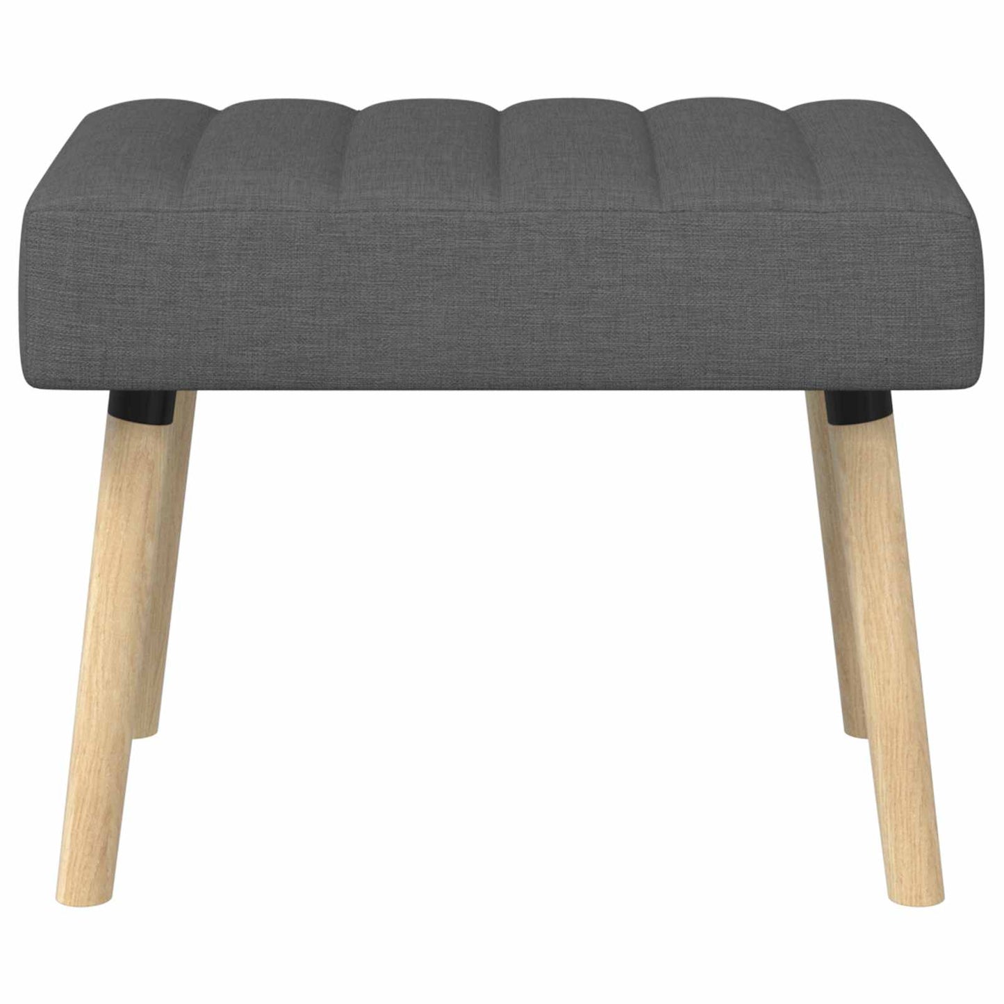 Kanalpuddet Bænk Mørkegrå 60 x 40 x 45 cm Stof