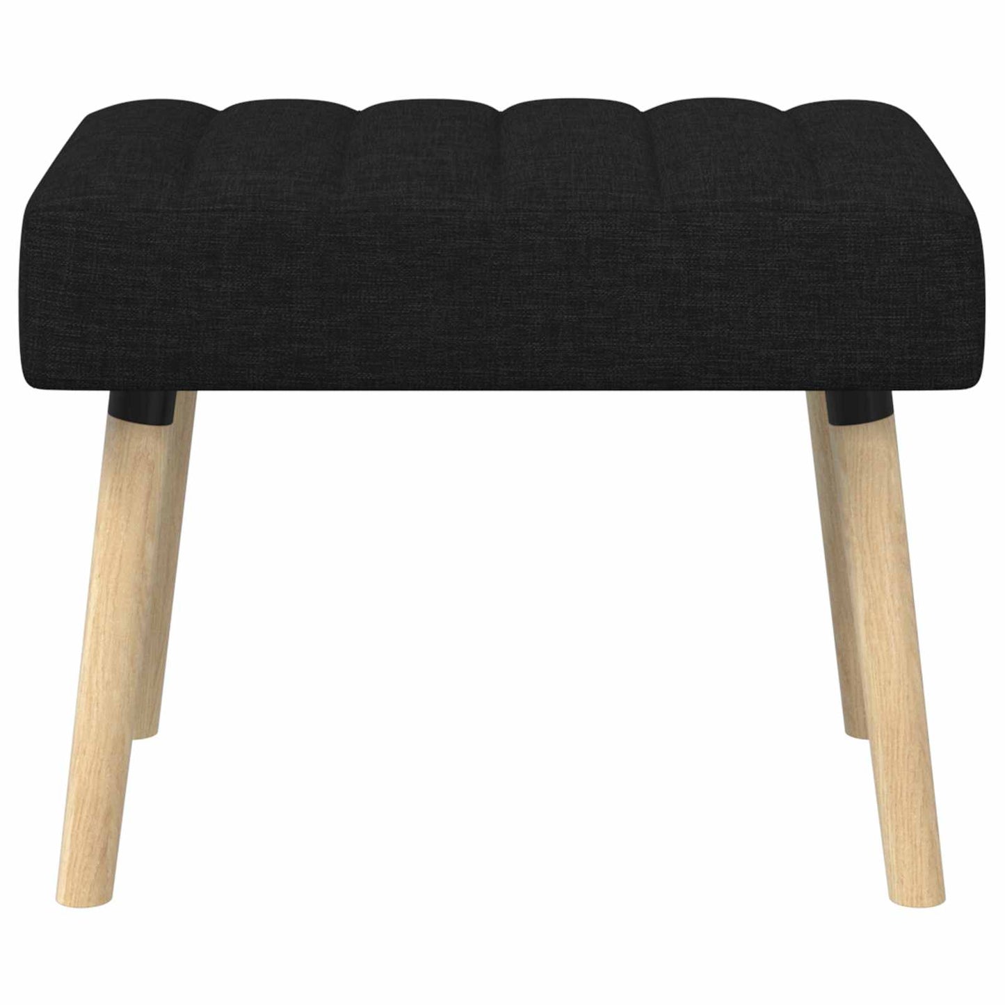 Kanalpuddet Bænk Sort 60 x 40 x 45 cm Stof