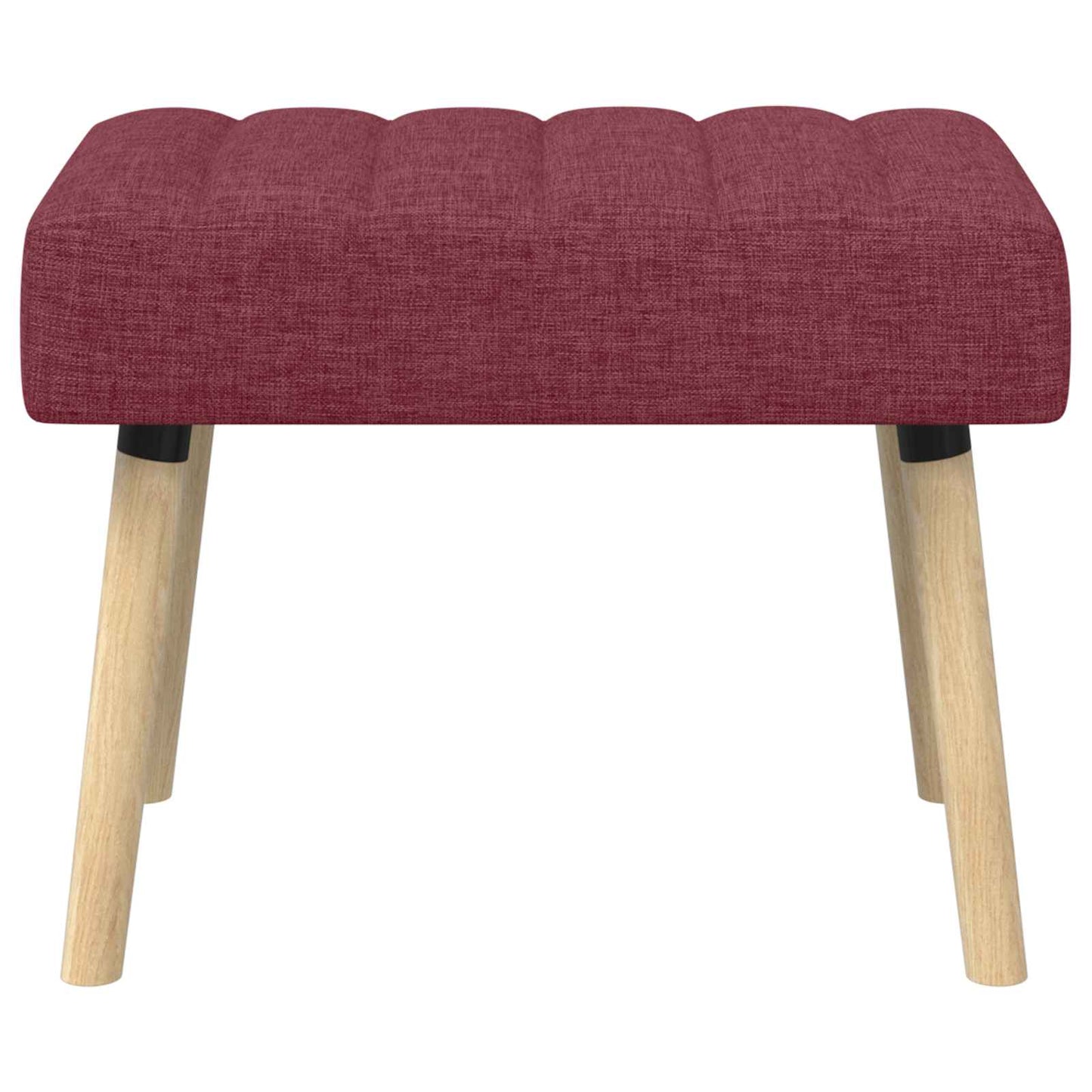 Kanalpuddet Bænk Vinrød 60 x 40 x 45 cm Stof