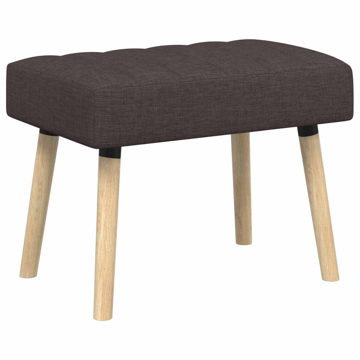 Kanalpuddet Bænk Mørk Brun 60 x 40 x 45 cm Stof