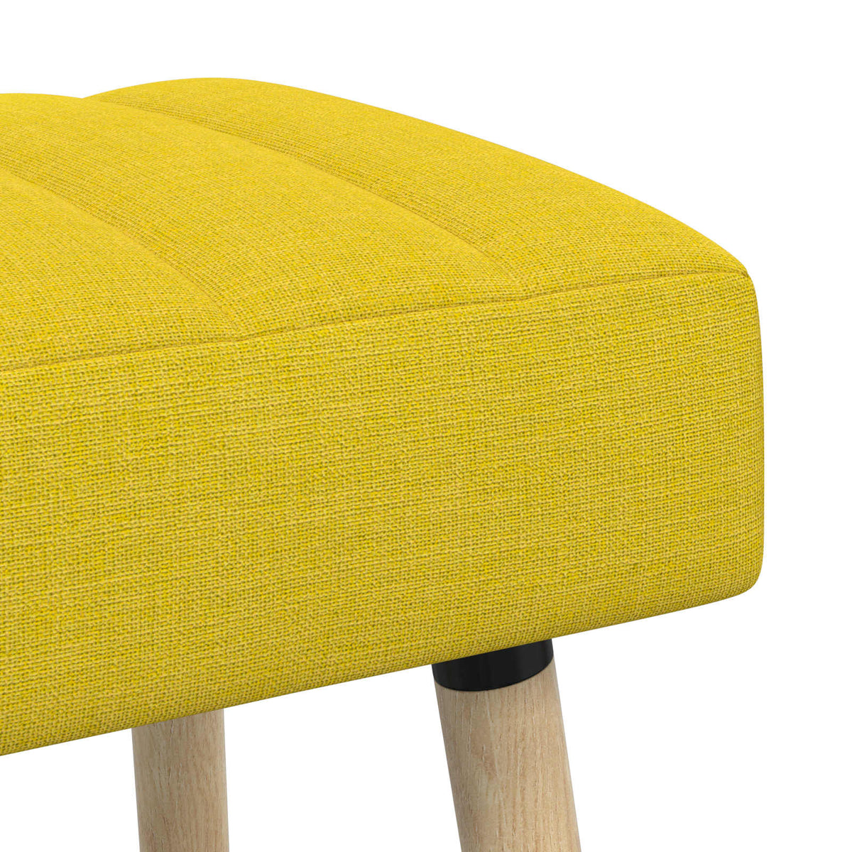 Kanalpuddet Bænk Lys Gul 60 x 40 x 45 cm Stof