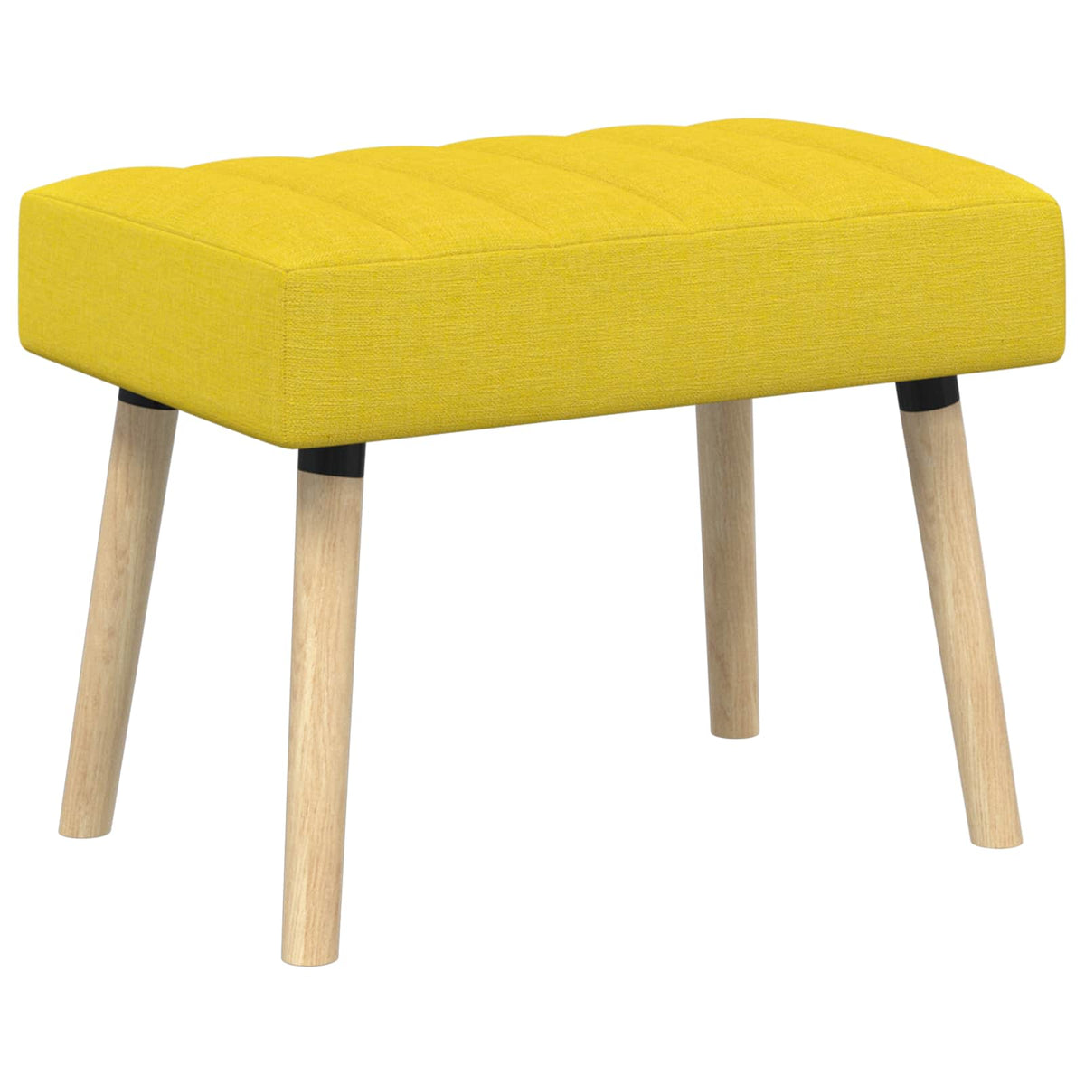 Kanalpuddet Bænk Lys Gul 60 x 40 x 45 cm Stof