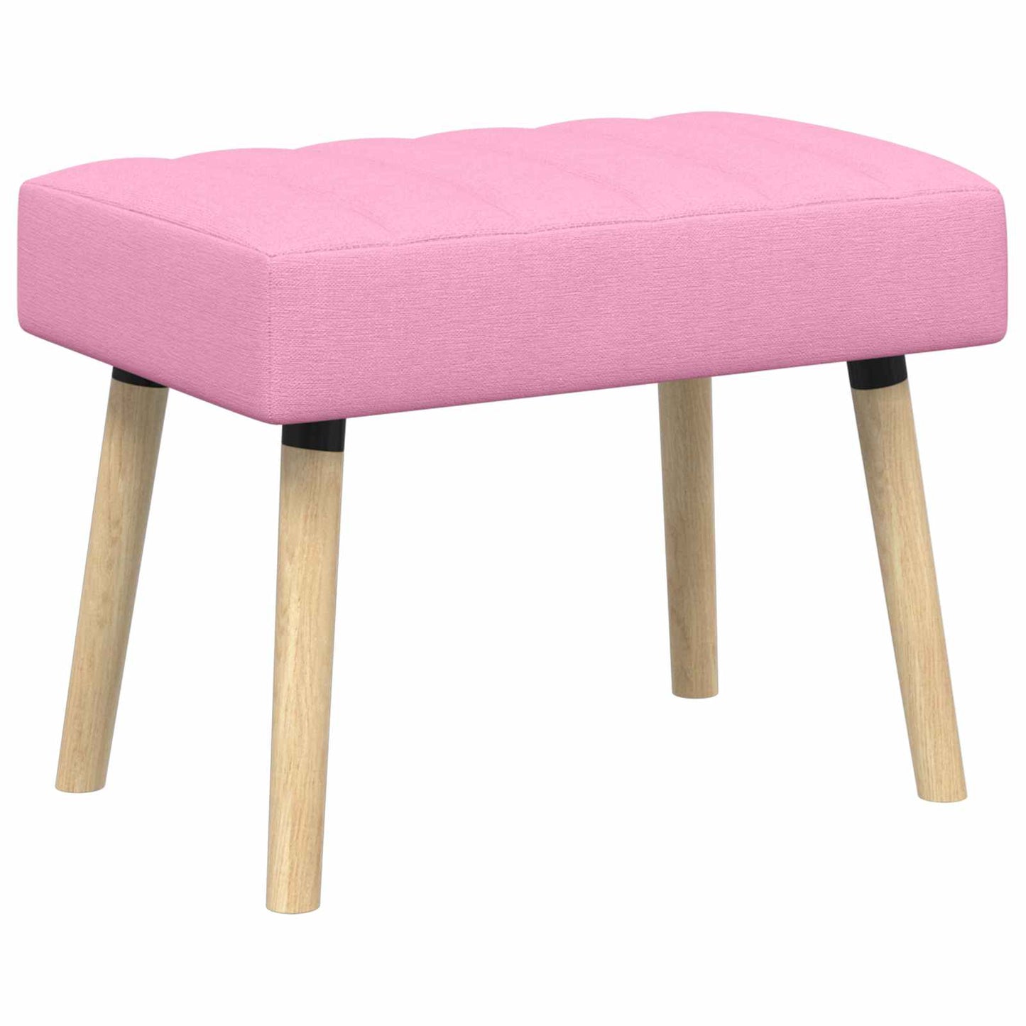 Kanalpuddet Bænk Lyserød 60 x 40 x 45 cm Stof