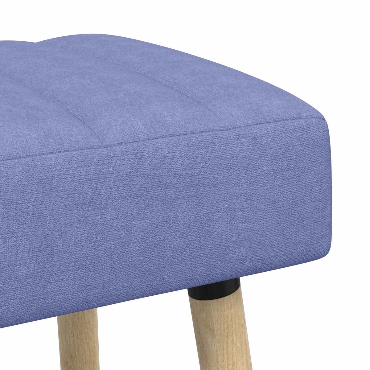 Kanalpuddet Bænk Jeans blå 60 x 40 x 45 cm Stof