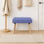 Kanalpuddet Bænk Jeans blå 60 x 40 x 45 cm Stof