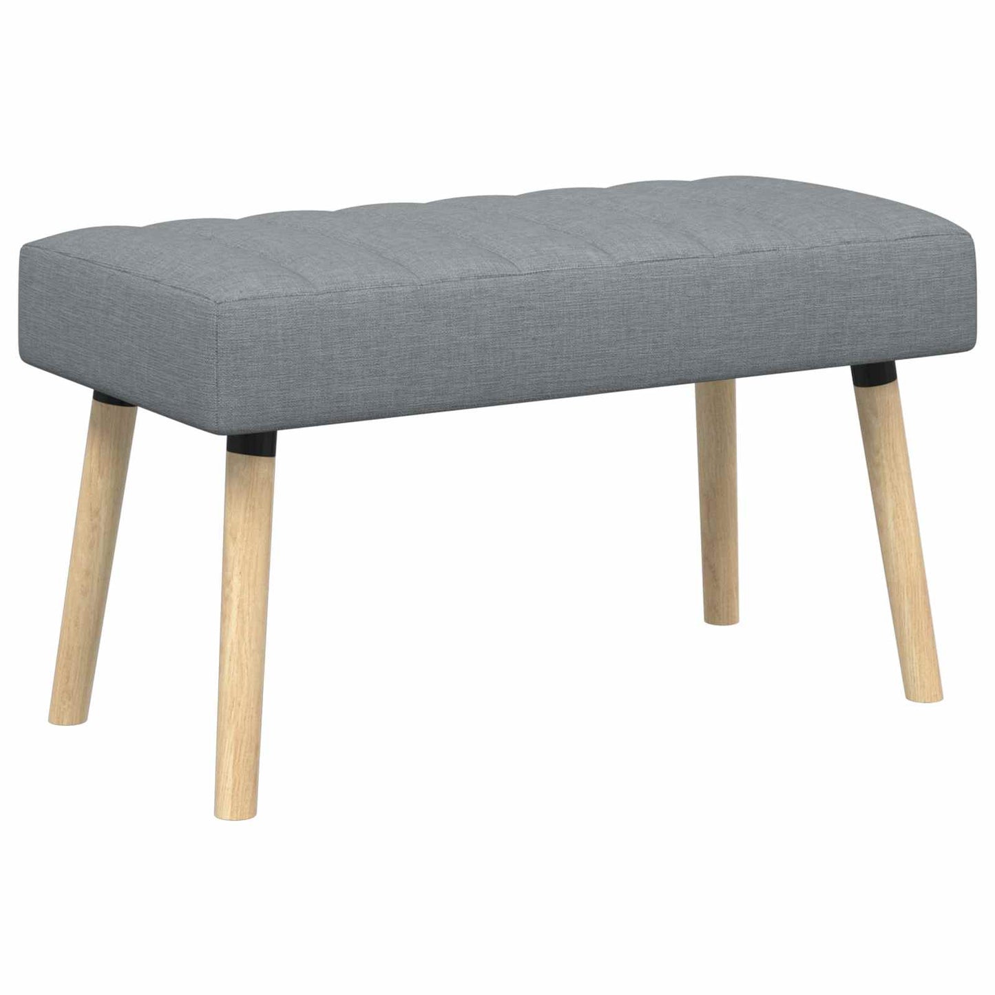 Kanalpuddet Bænk Lysegrå 80 x 40 x 46 cm Stof