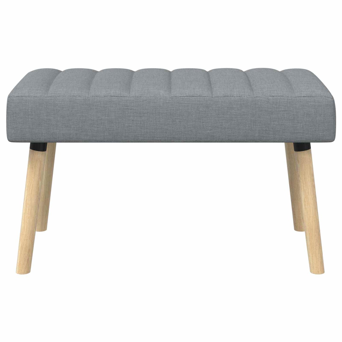 Kanalpuddet Bænk Lysegrå 80 x 40 x 46 cm Stof