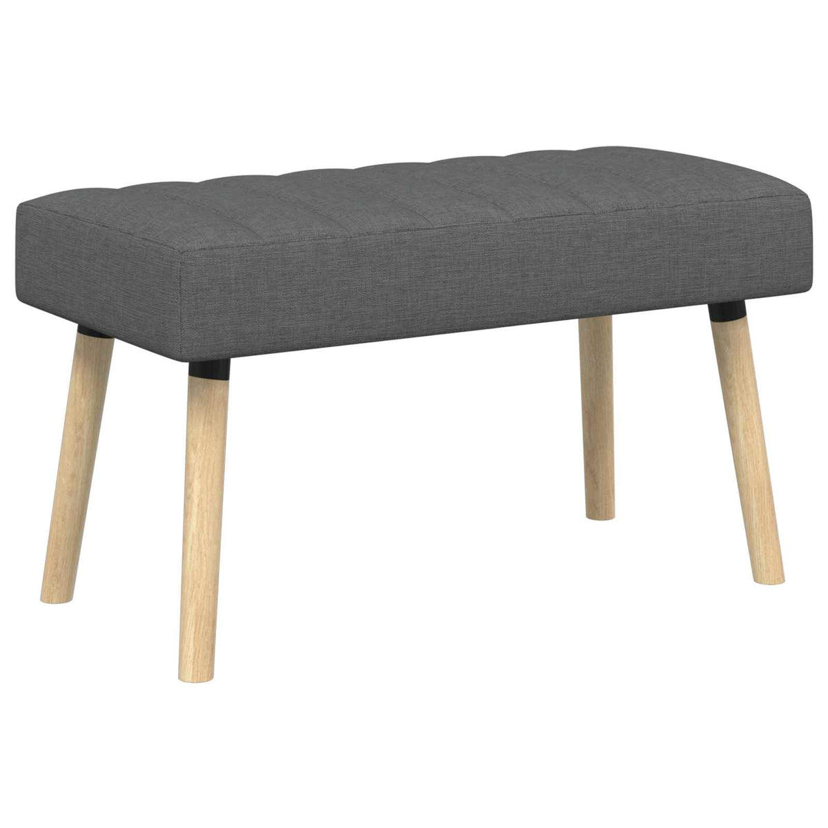 Kanalpuddet Bænk Mørkegrå 80 x 40 x 46 cm Stof