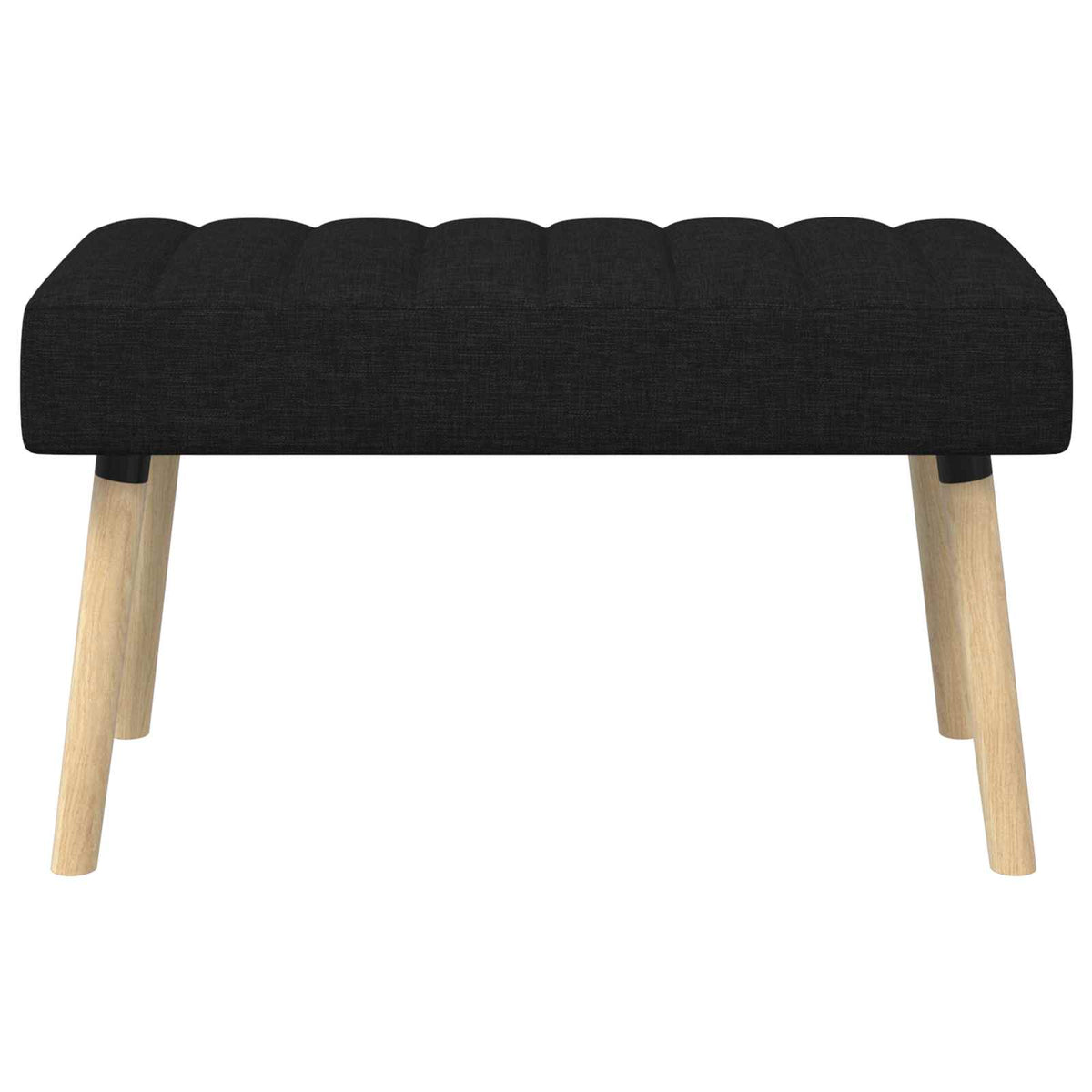 Kanalpuddet Bænk Sort 80 x 40 x 46 cm Stof