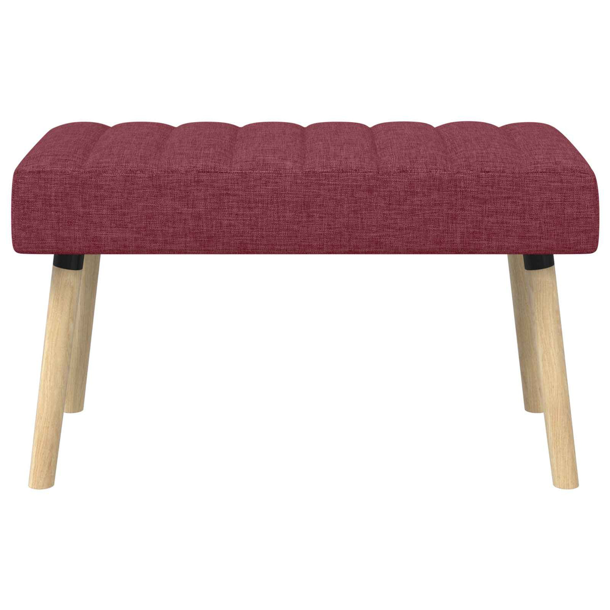 Kanalpuddet Bænk Vinrød 80 x 40 x 46 cm Stof