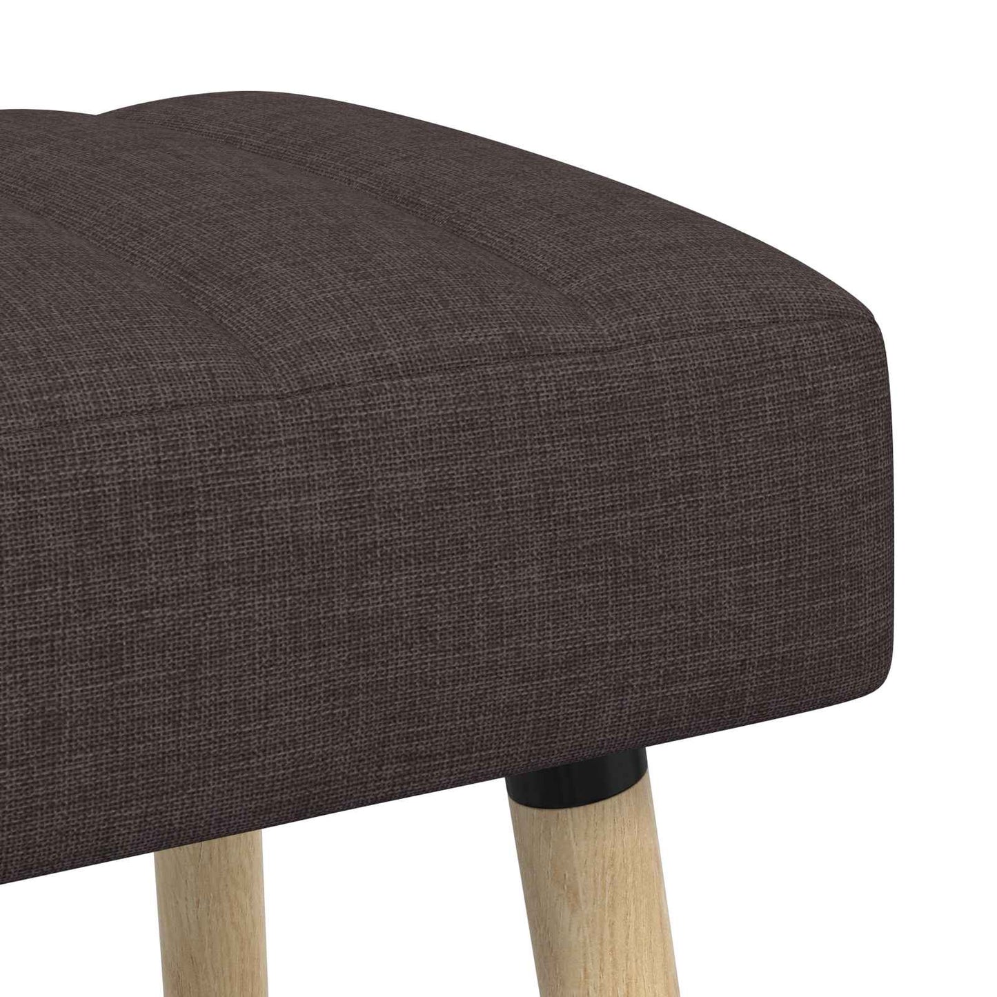 Kanalpuddet Bænk Mørk Brun 80 x 40 x 46 cm Stof