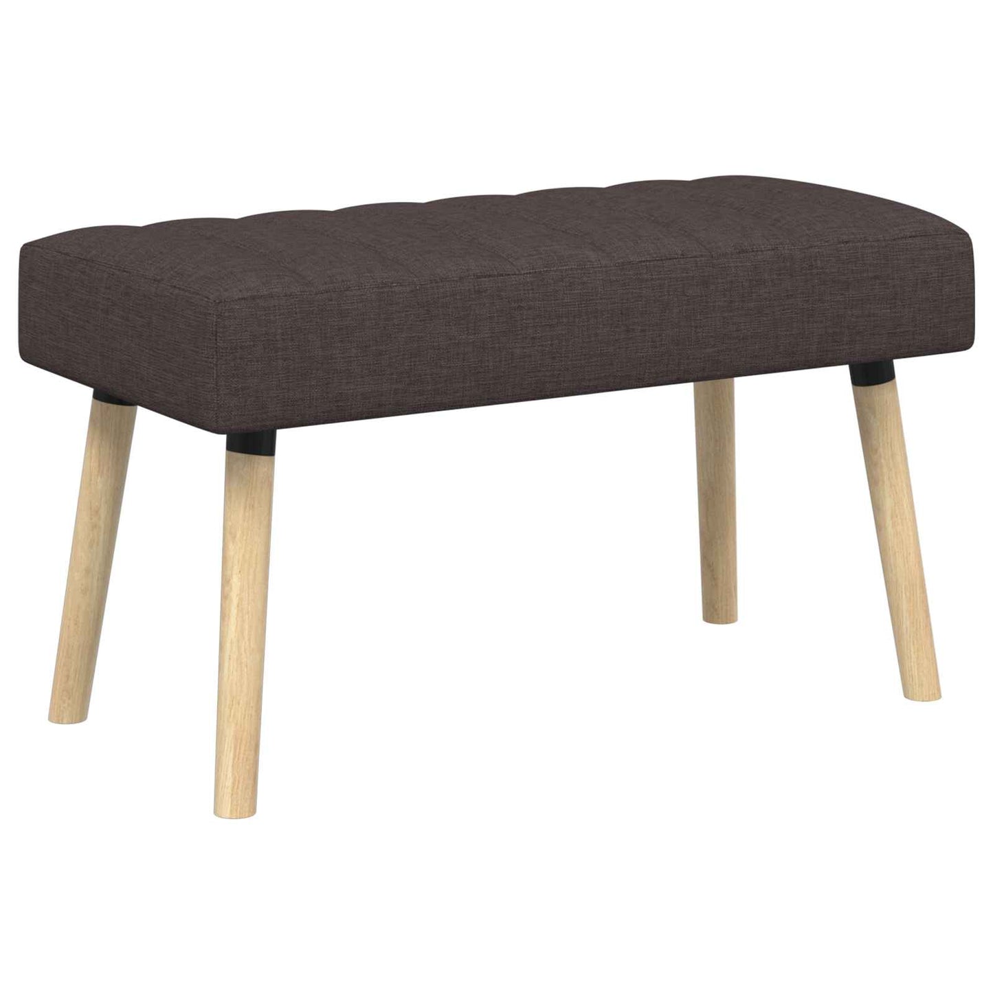 Kanalpuddet Bænk Mørk Brun 80 x 40 x 46 cm Stof