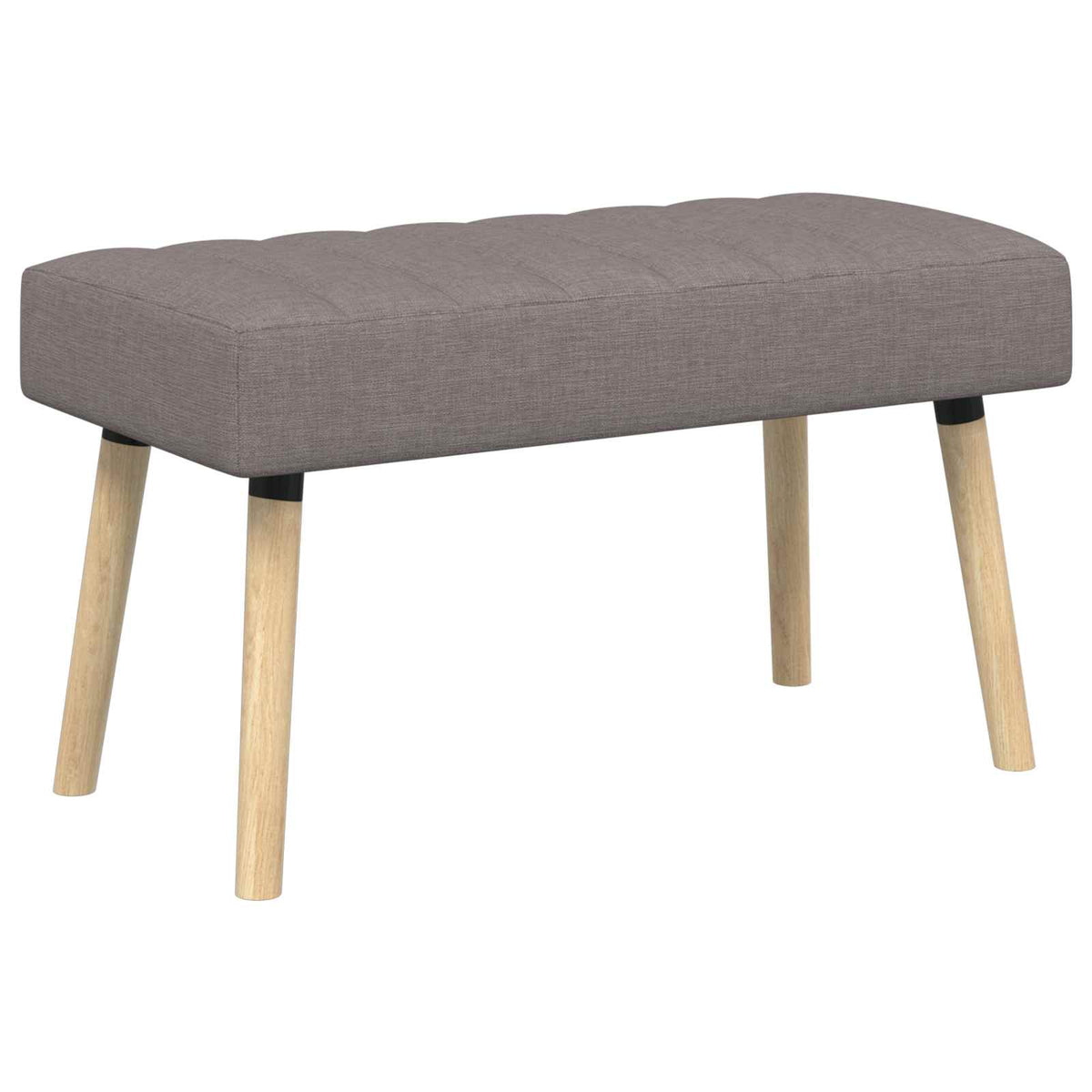 Kanalpuddet Bænk Gråbrun 80 x 40 x 46 cm Stof