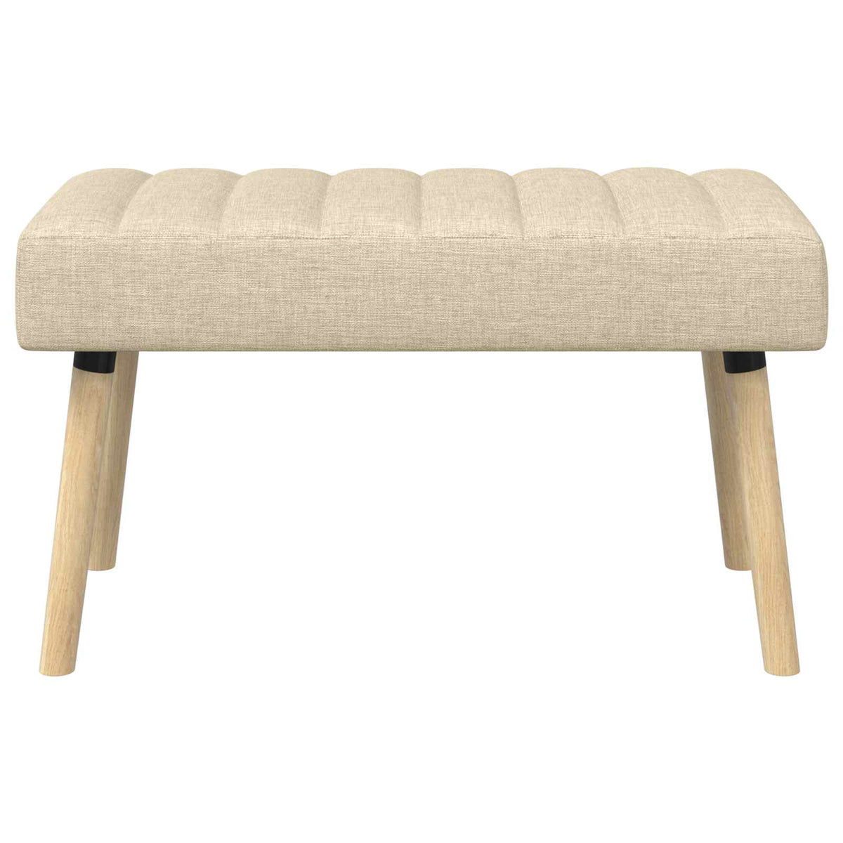 Kanalpuddet Bænk Cremefarvet 80 x 40 x 46 cm Stof