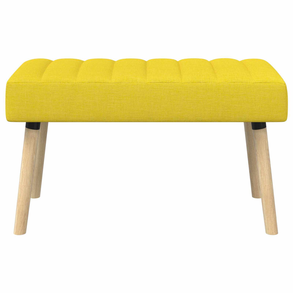 Kanalpuddet Bænk Lys Gul 80 x 40 x 46 cm Stof