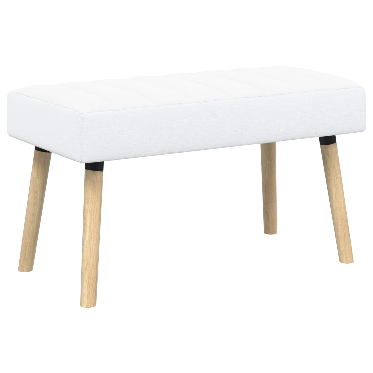 Kanalpuddet Bænk Hvid 80 x 40 x 46 cm Stof