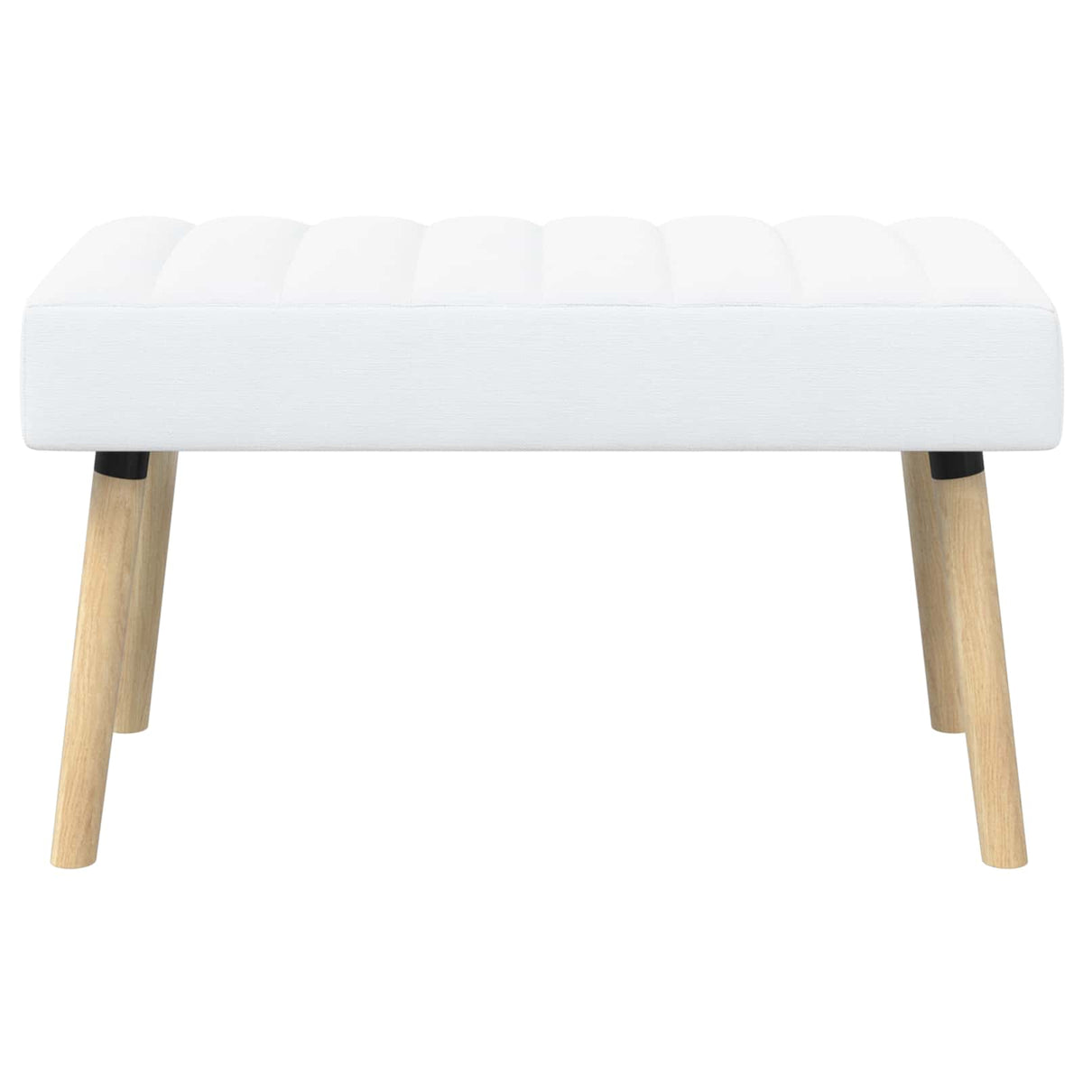 Kanalpuddet Bænk Hvid 80 x 40 x 46 cm Stof