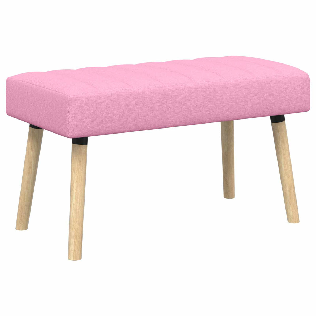 Kanalpuddet Bænk Lyserød 80 x 40 x 46 cm Stof