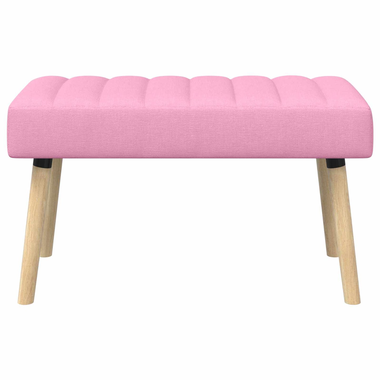Kanalpuddet Bænk Lyserød 80 x 40 x 46 cm Stof
