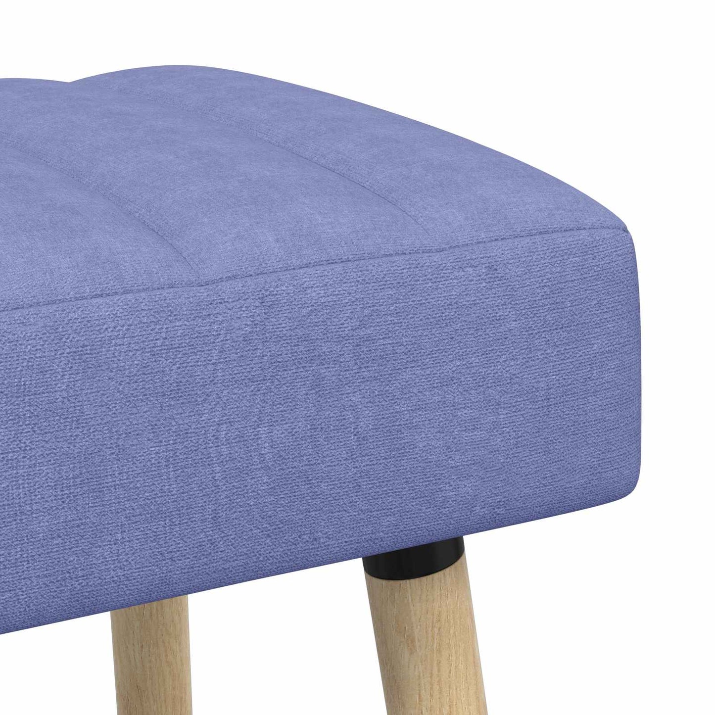 Kanalpuddet Bænk Jeans blå 80 x 40 x 46 cm Stof