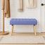 Kanalpuddet Bænk Jeans blå 80 x 40 x 46 cm Stof