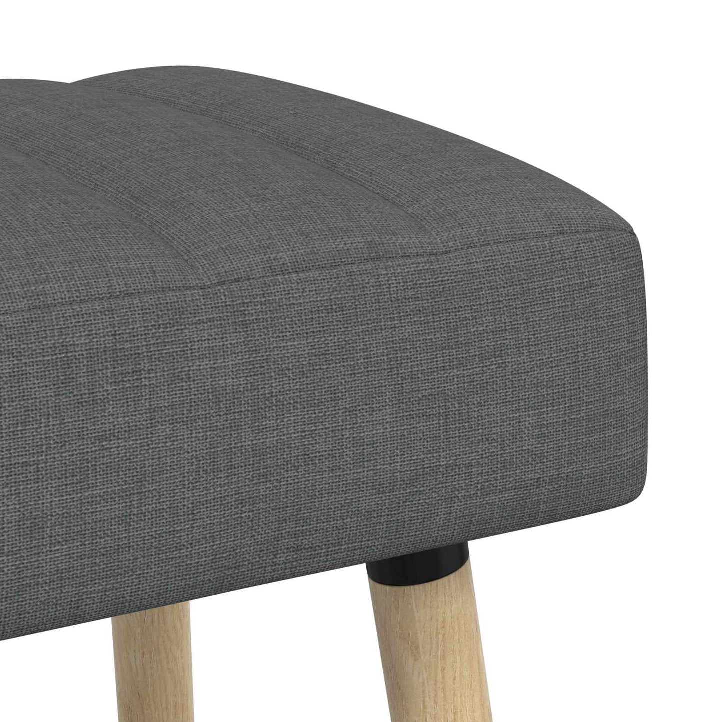 Kanalpuddet Bænk Mørkegrå 110 x 40 x 46 cm Stof