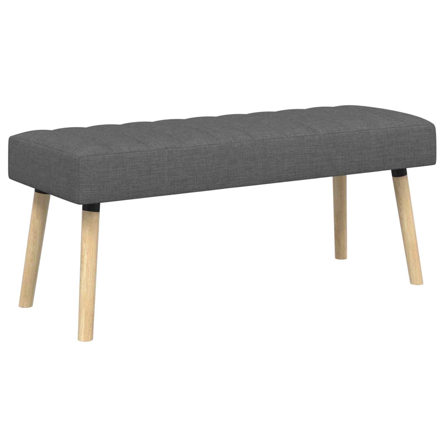 Kanalpuddet Bænk Mørkegrå 110 x 40 x 46 cm Stof