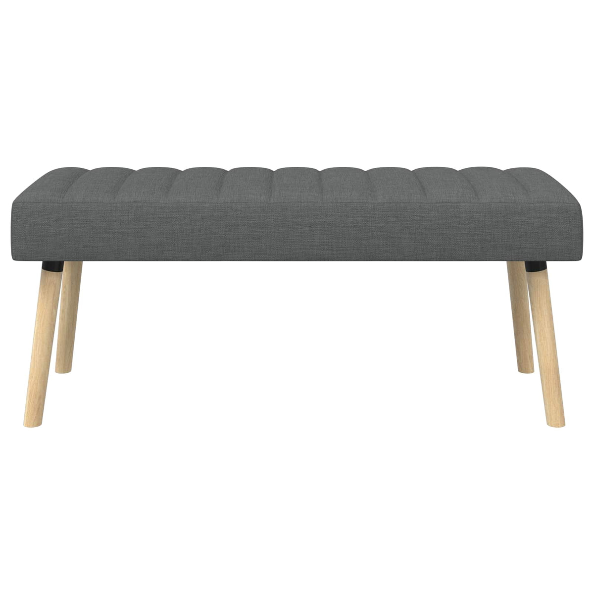 Kanalpuddet Bænk Mørkegrå 110 x 40 x 46 cm Stof