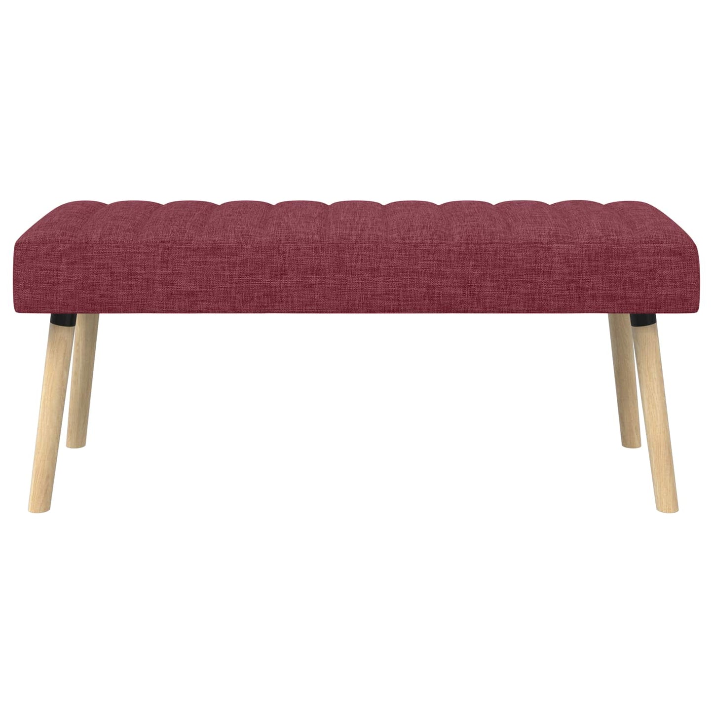 Kanalpuddet Bænk Vinrød 110 x 40 x 46 cm Stof
