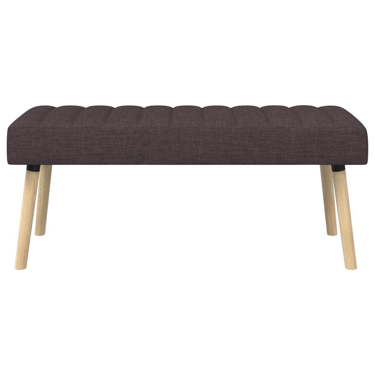 Kanalpuddet Bænk Mørk Brun 110 x 40 x 46 cm Stof