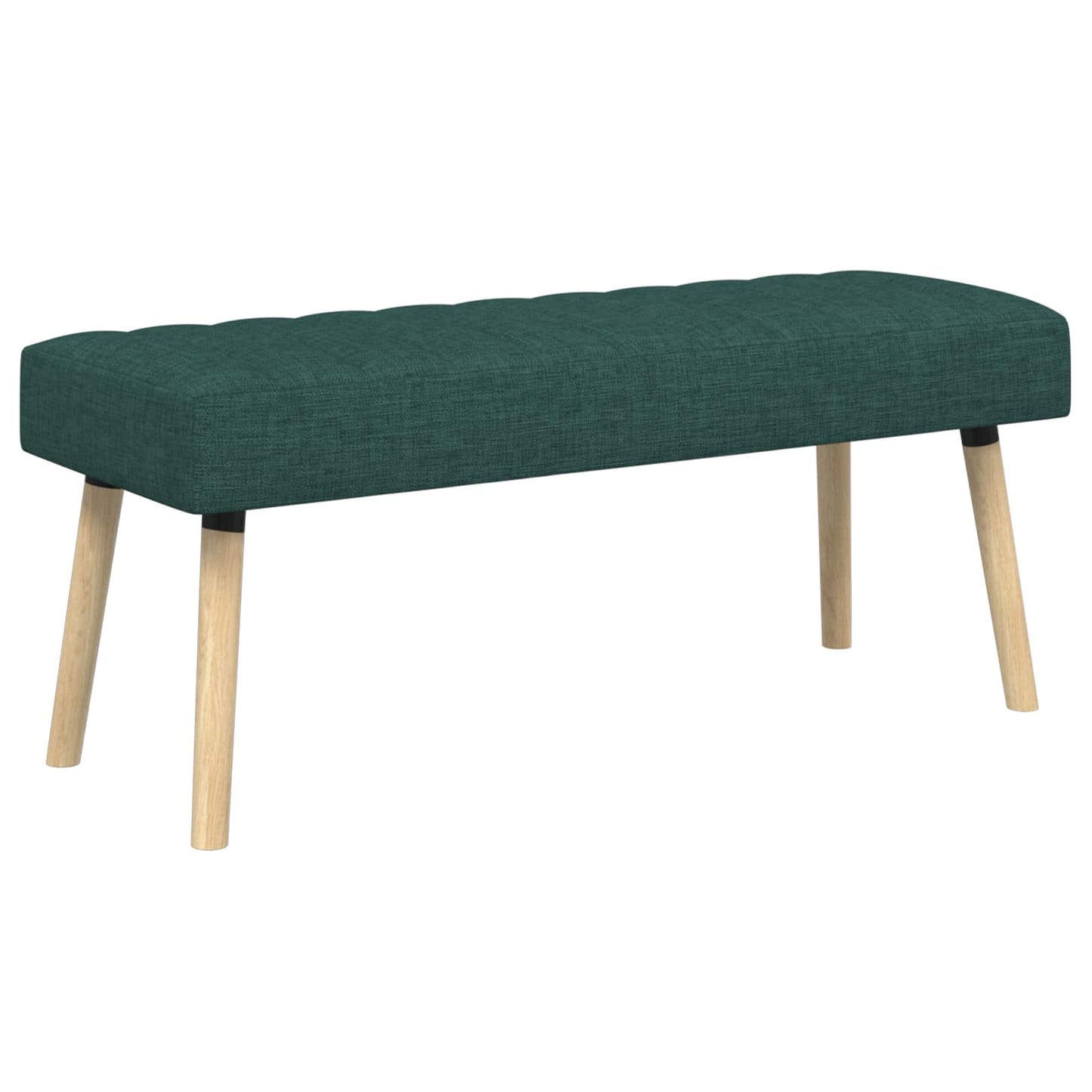 Kanalpuddet Bænk Mørkegrøn 110 x 40 x 46 cm Stof