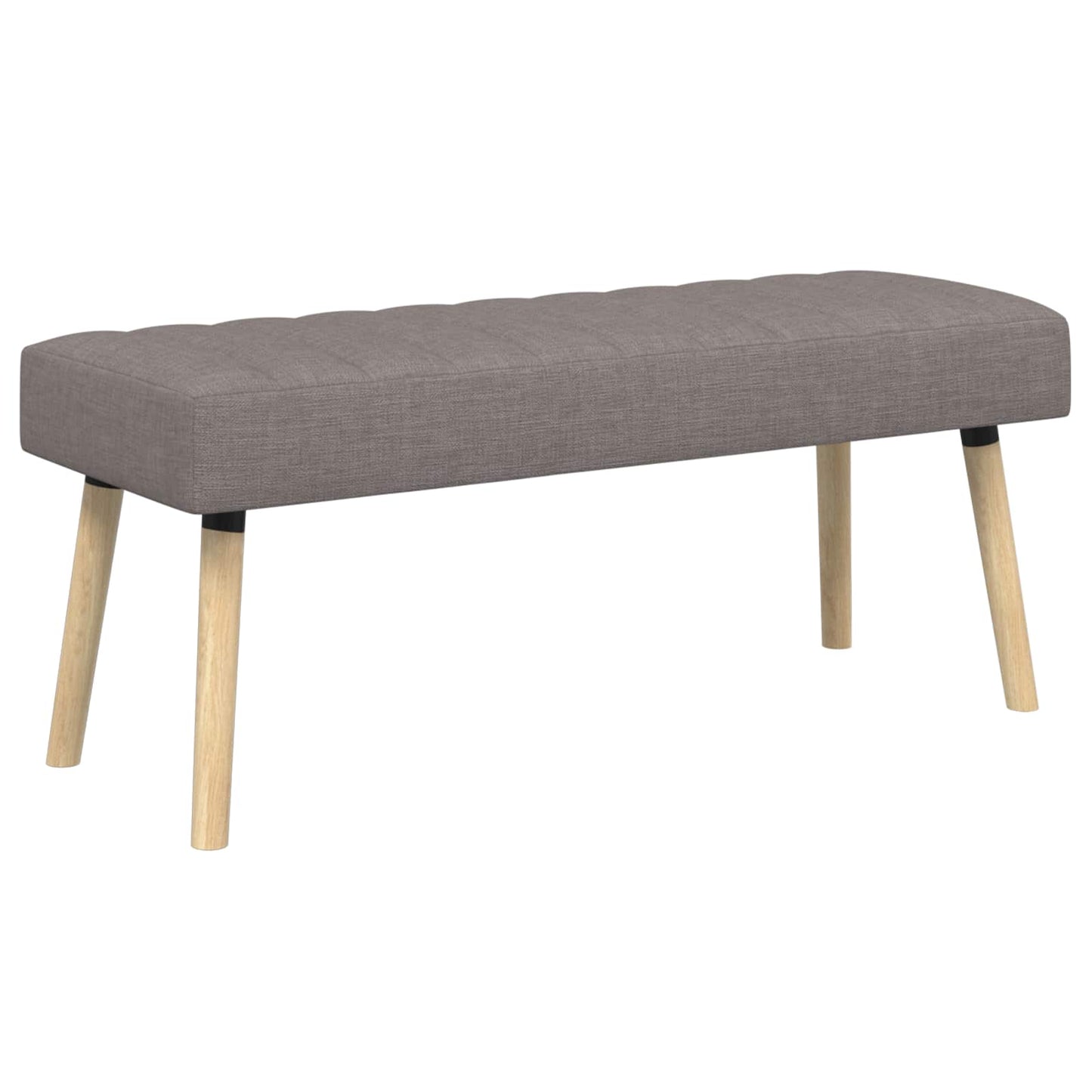 Kanalpuddet Bænk Gråbrun 110 x 40 x 46 cm Stof