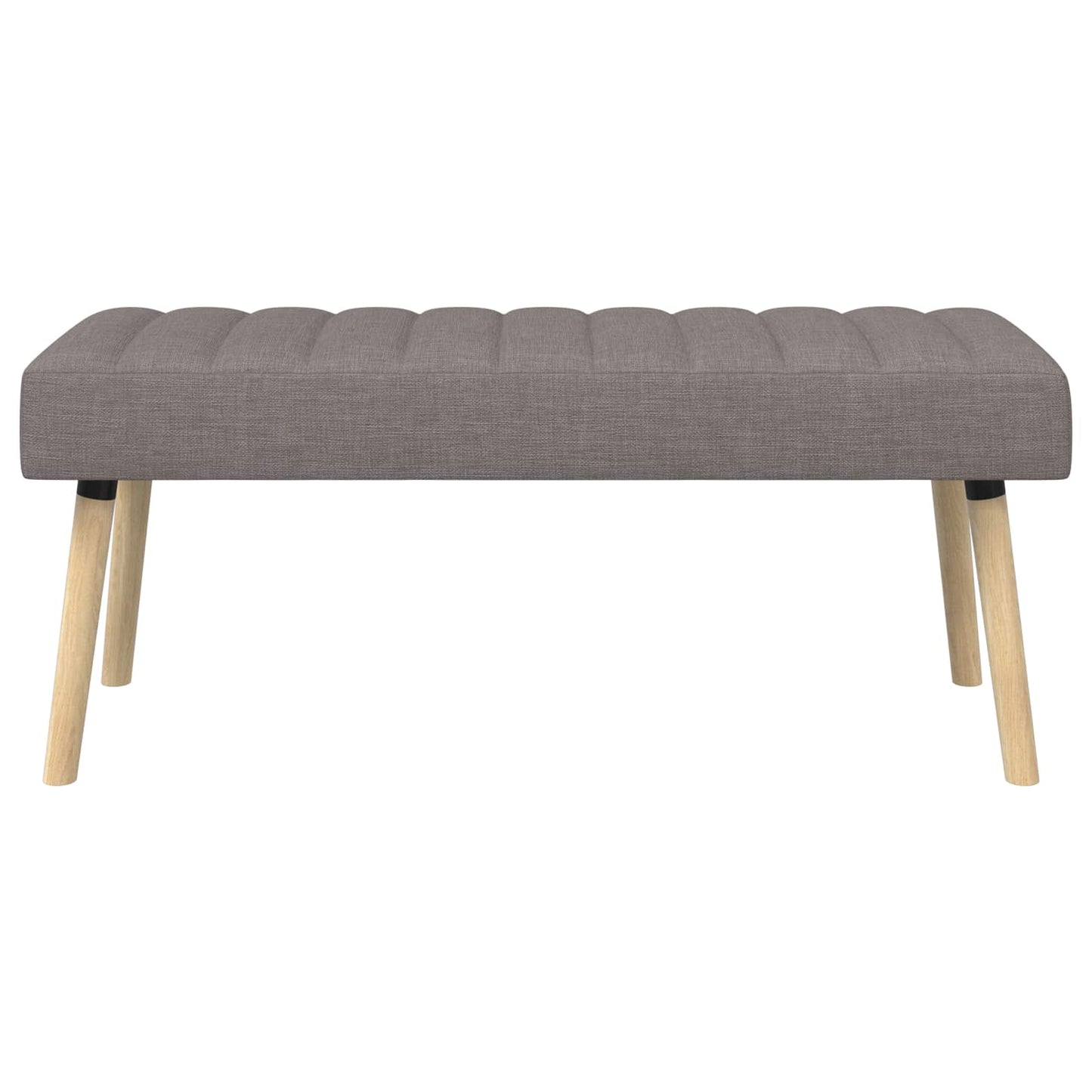 Kanalpuddet Bænk Gråbrun 110 x 40 x 46 cm Stof