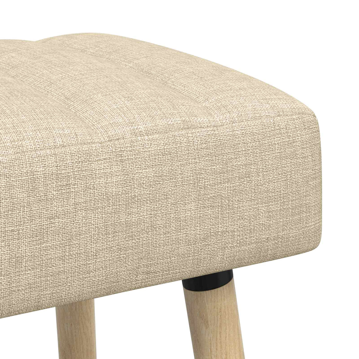Kanalpuddet Bænk Cremefarvet 110 x 40 x 46 cm Stof