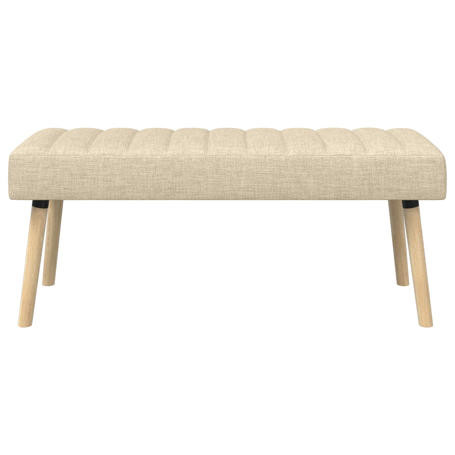 Kanalpuddet Bænk Cremefarvet 110 x 40 x 46 cm Stof