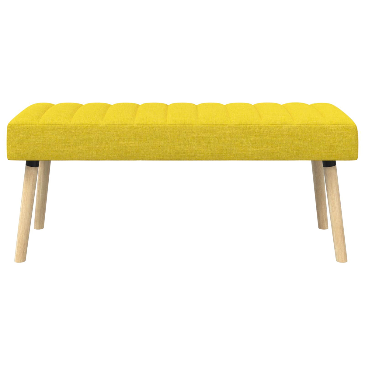 Kanalpuddet Bænk Lys Gul 110 x 40 x 46 cm Stof