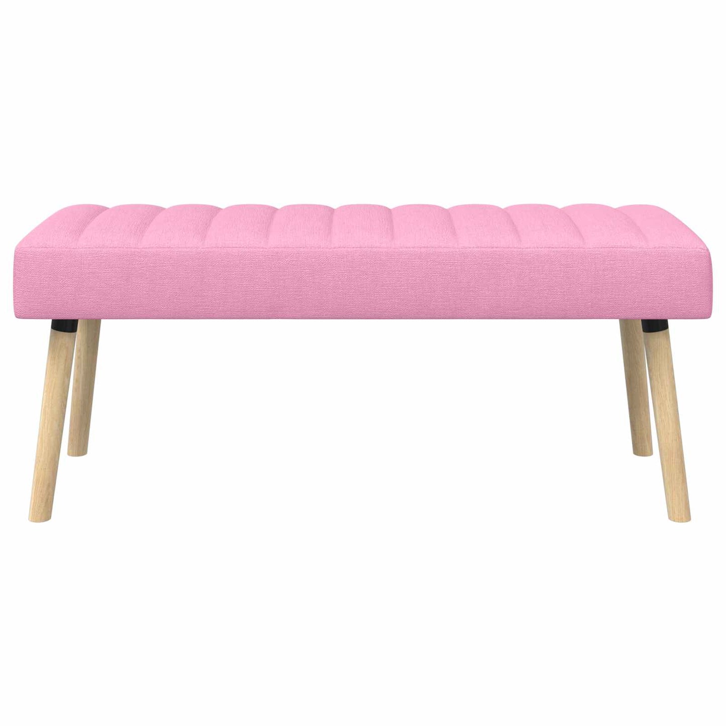 Kanalpuddet Bænk Lyserød 110 x 40 x 46 cm Stof