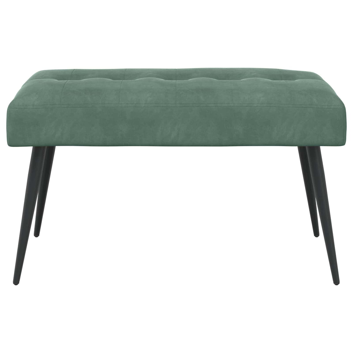 Bænk med knap tufting Havgrøn 80 x 40 x 46 cm Fløjl
