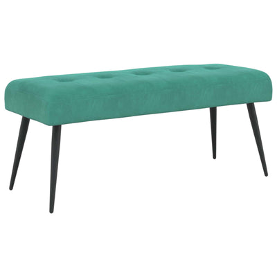 Bænk med knap tufting Turkis 110 x 40 x 46 cm Fløjl