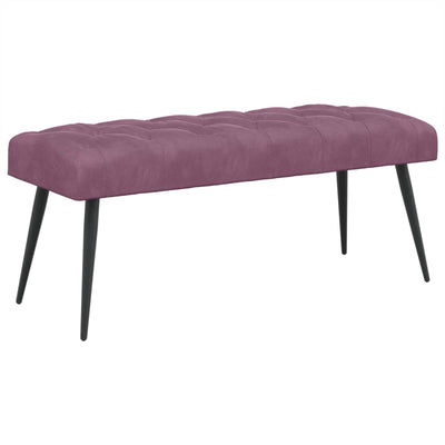 Bænk med knap tufting Lilla 110 x 40 x 46 cm Fløjl