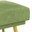 Dobbeltlagret bænk Lys grøn 120 x 45 x 46 cm Fløjl