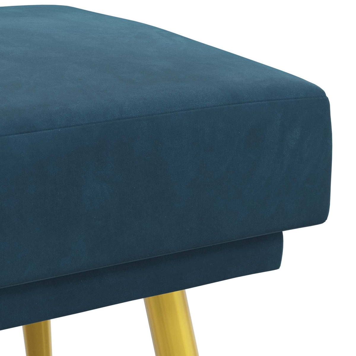 Dobbeltlagret bænk Blå 120 x 45 x 46 cm Fløjl